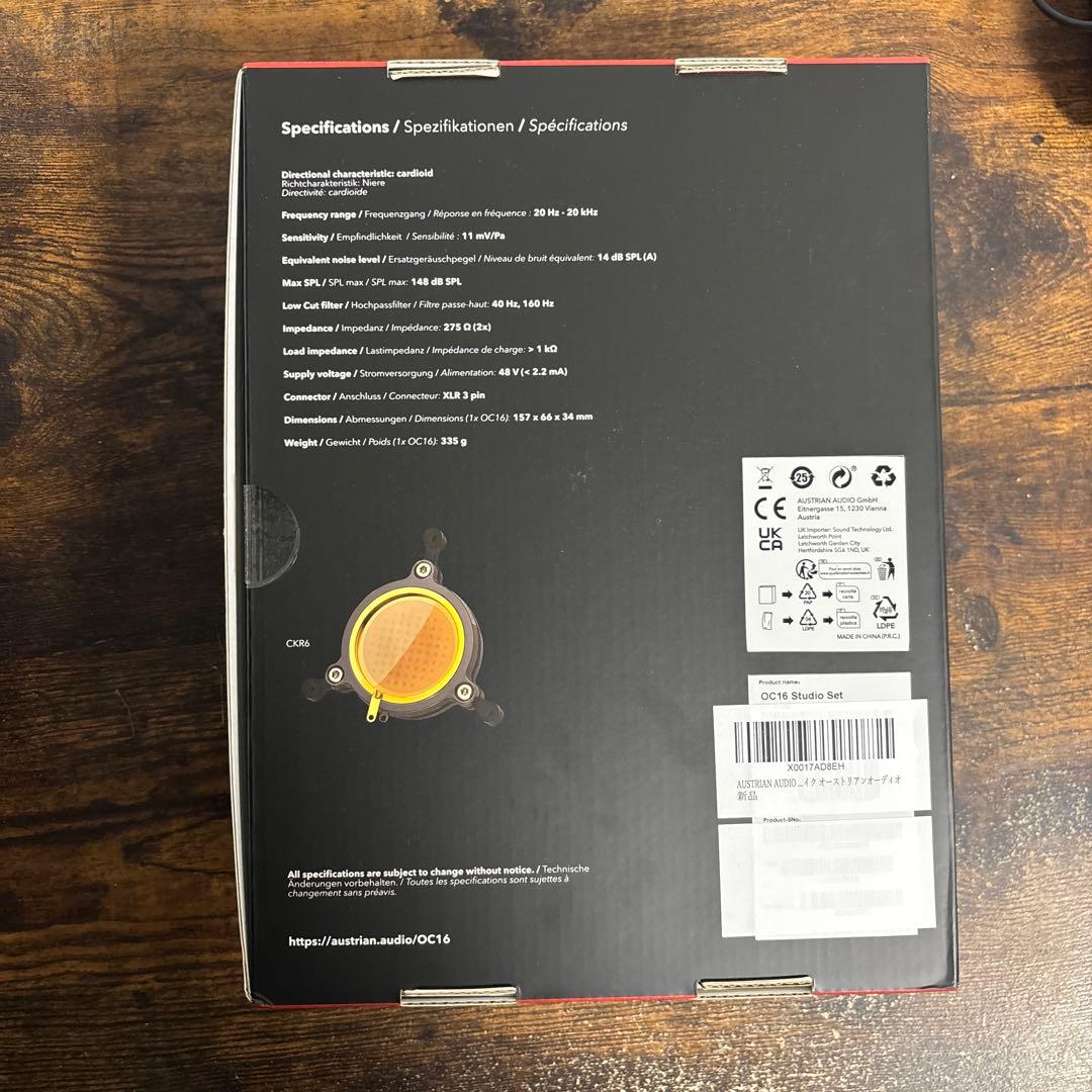 Austrian audio OC16コンデンサーマイク