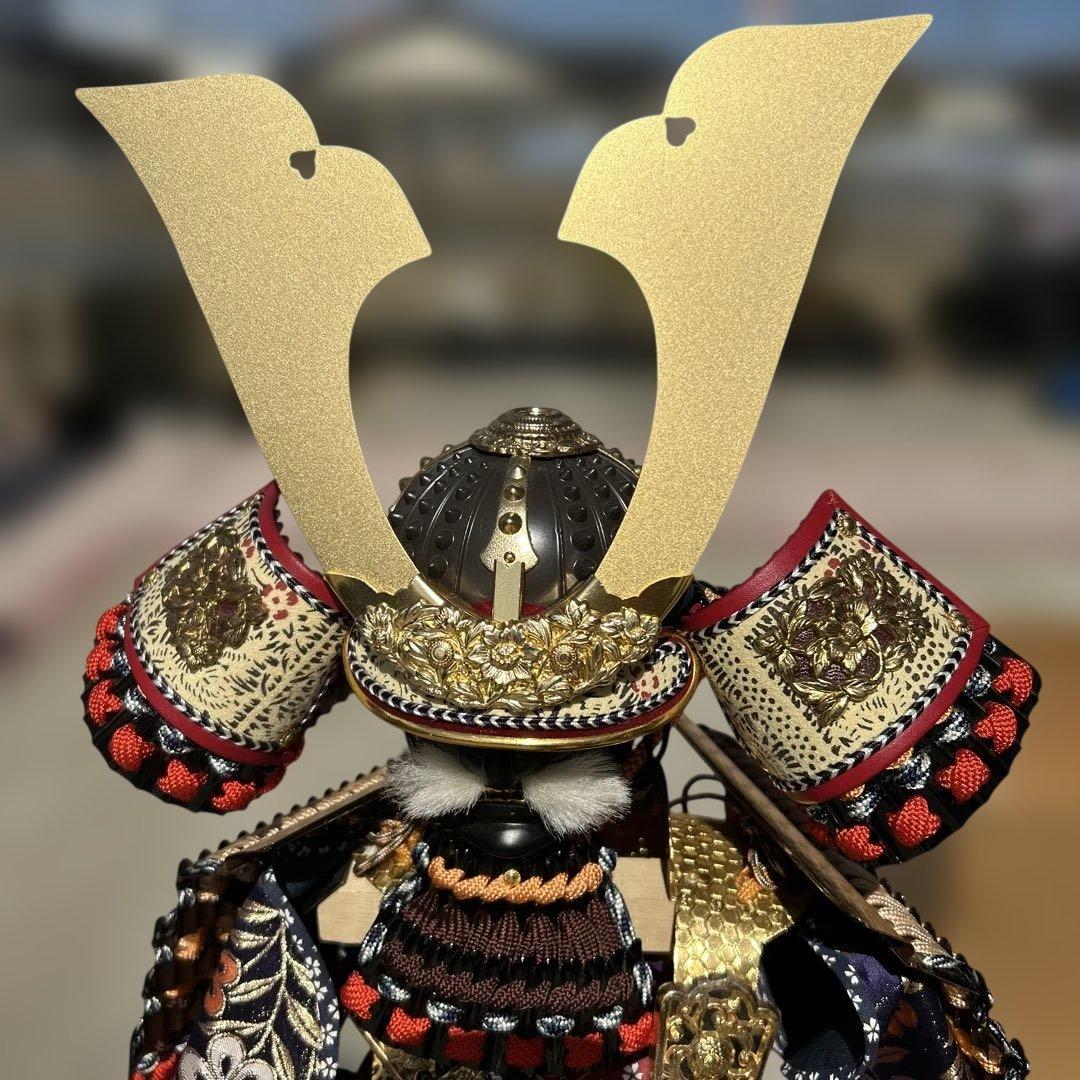 レトロ　五月人形 御鎧飾　収納箱付き