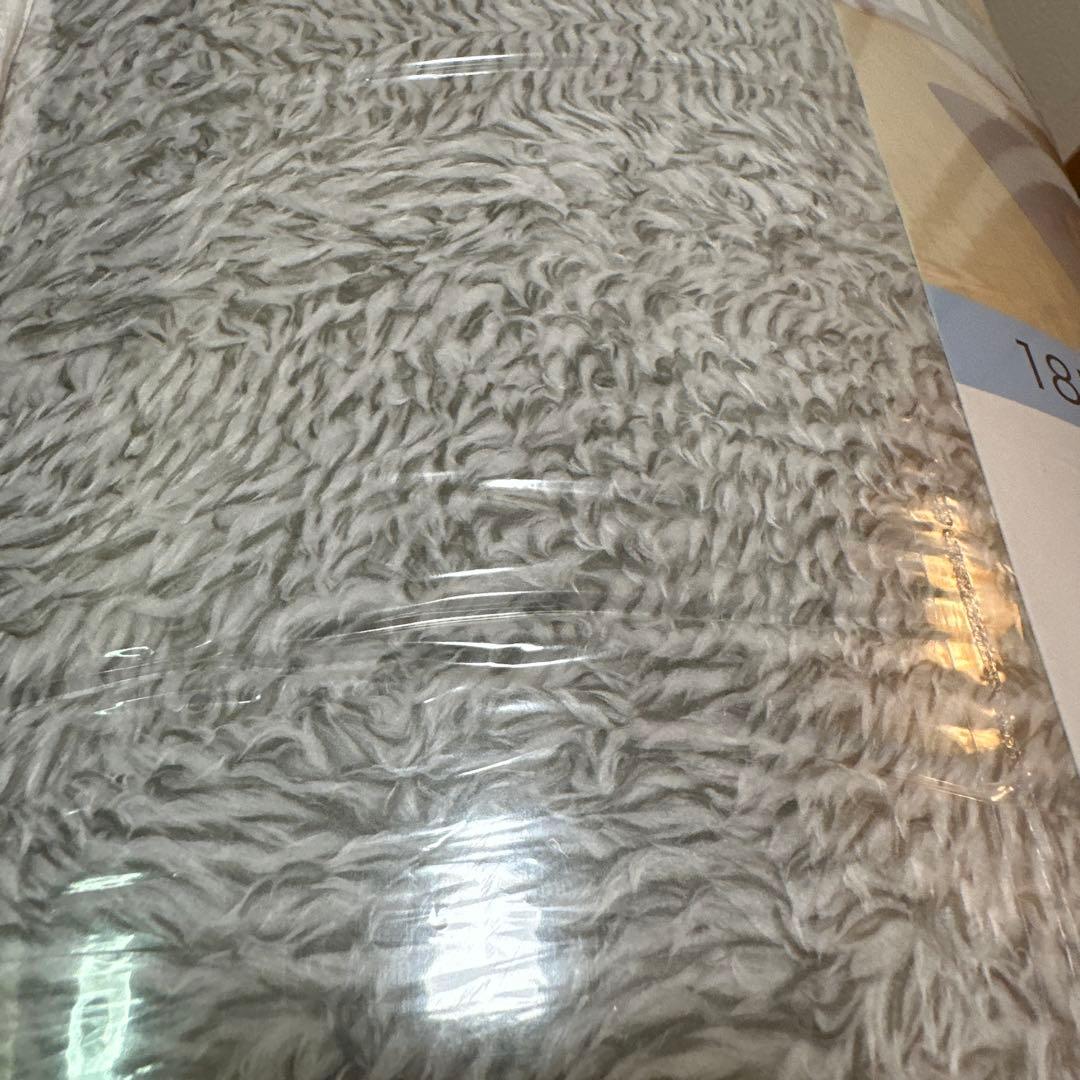 ニトリ　ウレタン入り 防汚加工 防ダニ加工 ラグ 185x185cm グレー