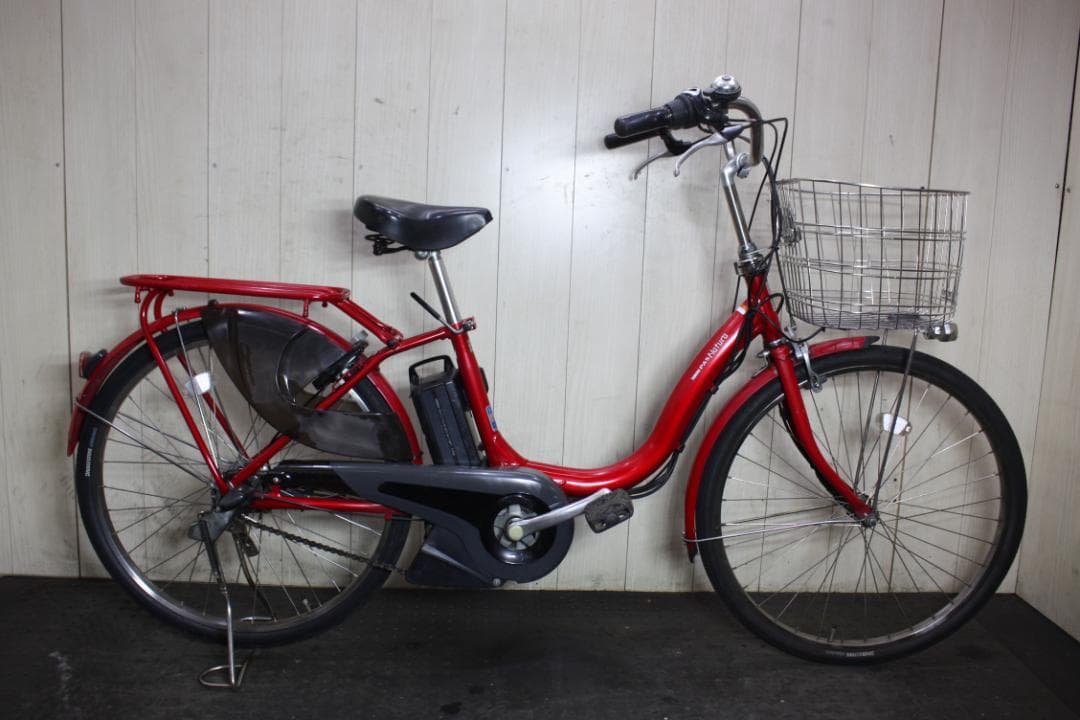 電動アシスト自転車 レッド シティタイプ