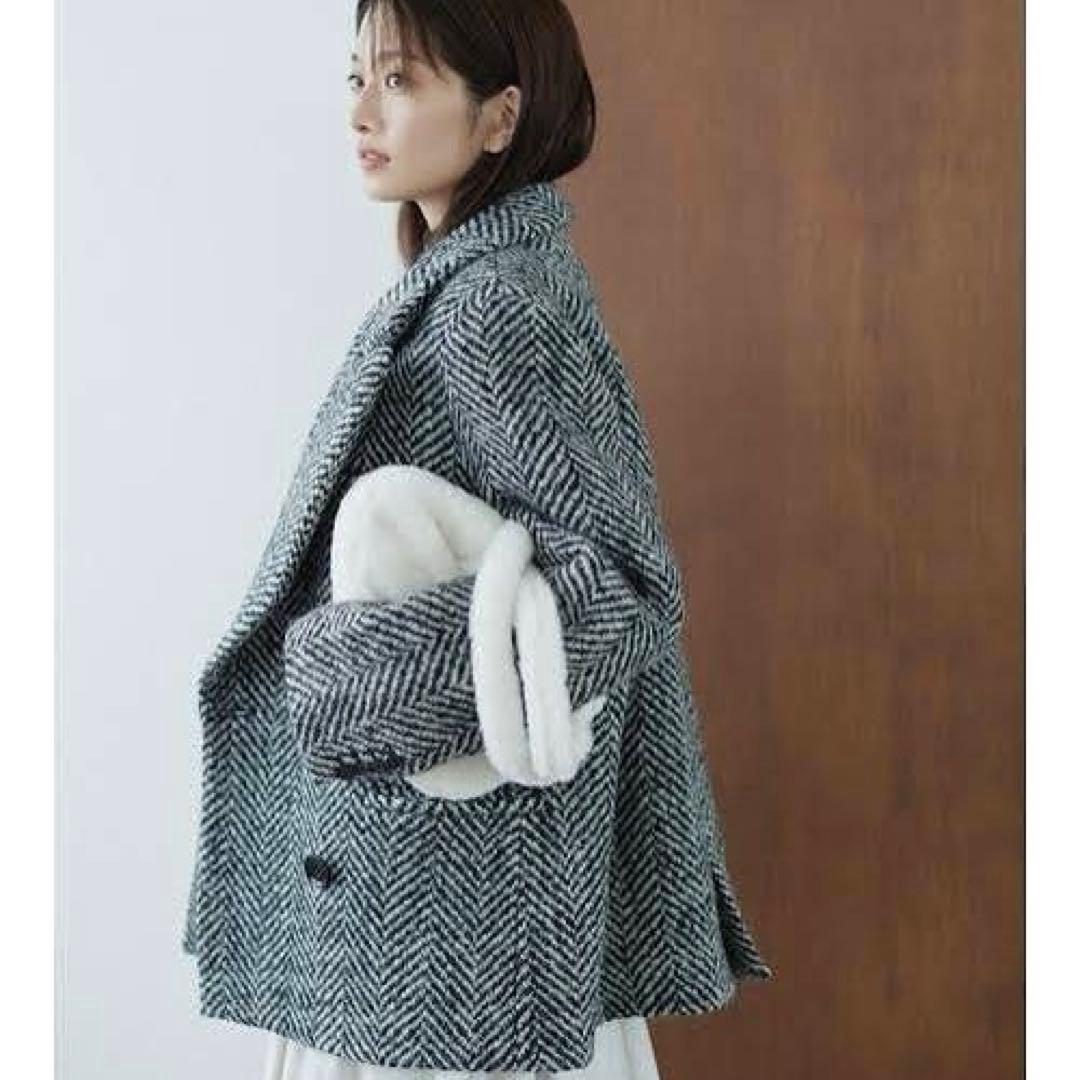 【美品】SNIDEL スナイデル オーバーボックス ジャケット コート 黒