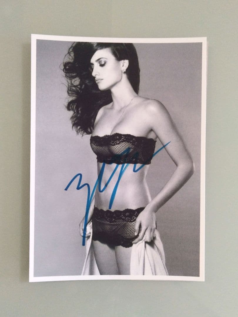 セール…ペネロペ・クルス直筆サイン入り2Lサイズ写真…Penélope Cruz