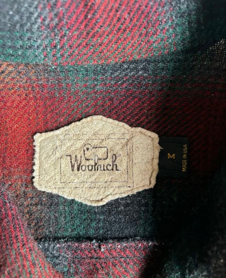 90s usa製 woolrich check wool jacket
