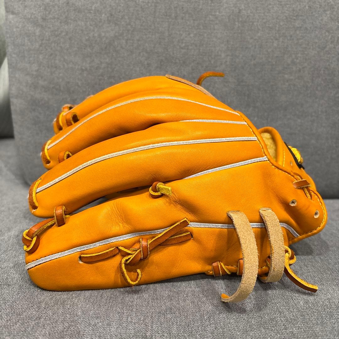 【美品】ミズノプロ 硬式オーダーグラブ 内野手Nモデル プレキシーエリート