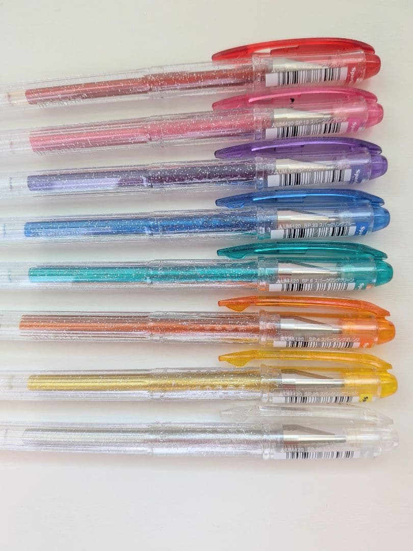 【まゆまゆ】新品ユニボールシグノスパークリングペン　8色セット×3個