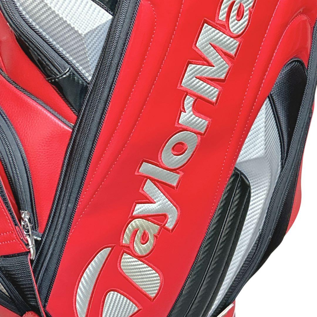 TaylorMade キャディバッグ ゴルフバッグ ツアー 赤 メンズ ゴルフ