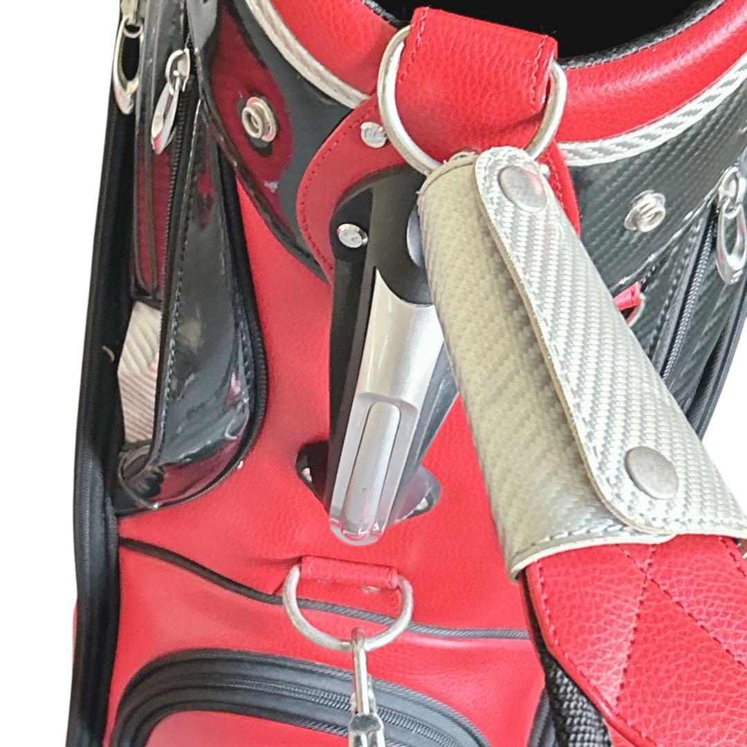 TaylorMade キャディバッグ ゴルフバッグ ツアー 赤 メンズ ゴルフ