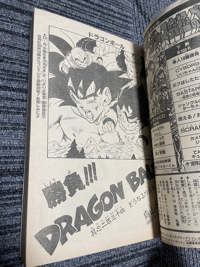 週刊少年ジャンプ 1989年ろくでなしBLUESセット　ジョジョ3部新連載