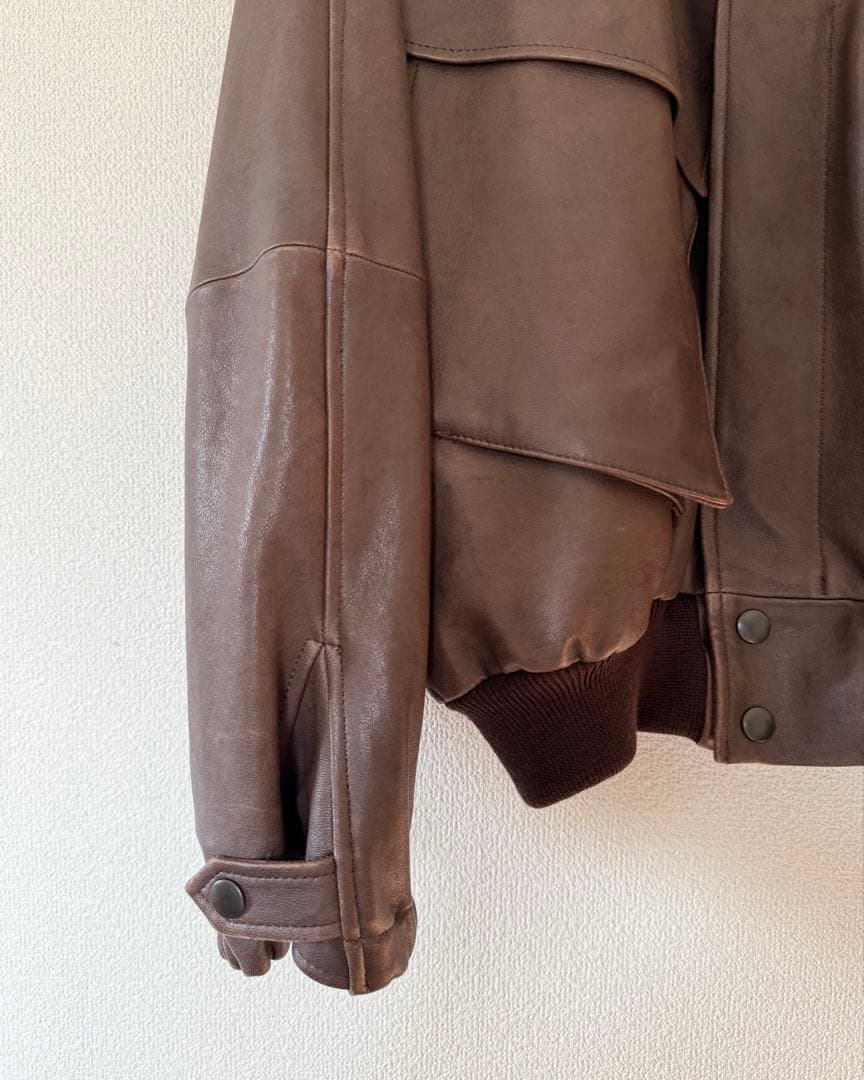 ジャケット・アウター AURALEE / LAMB LEATHER FLIGHT BLOUSON/ 3