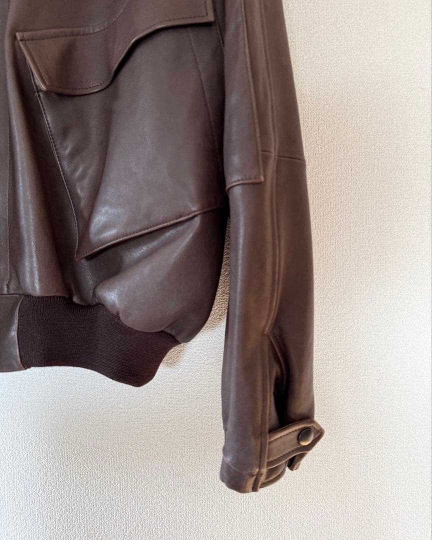 ジャケット・アウター AURALEE / LAMB LEATHER FLIGHT BLOUSON/ 3