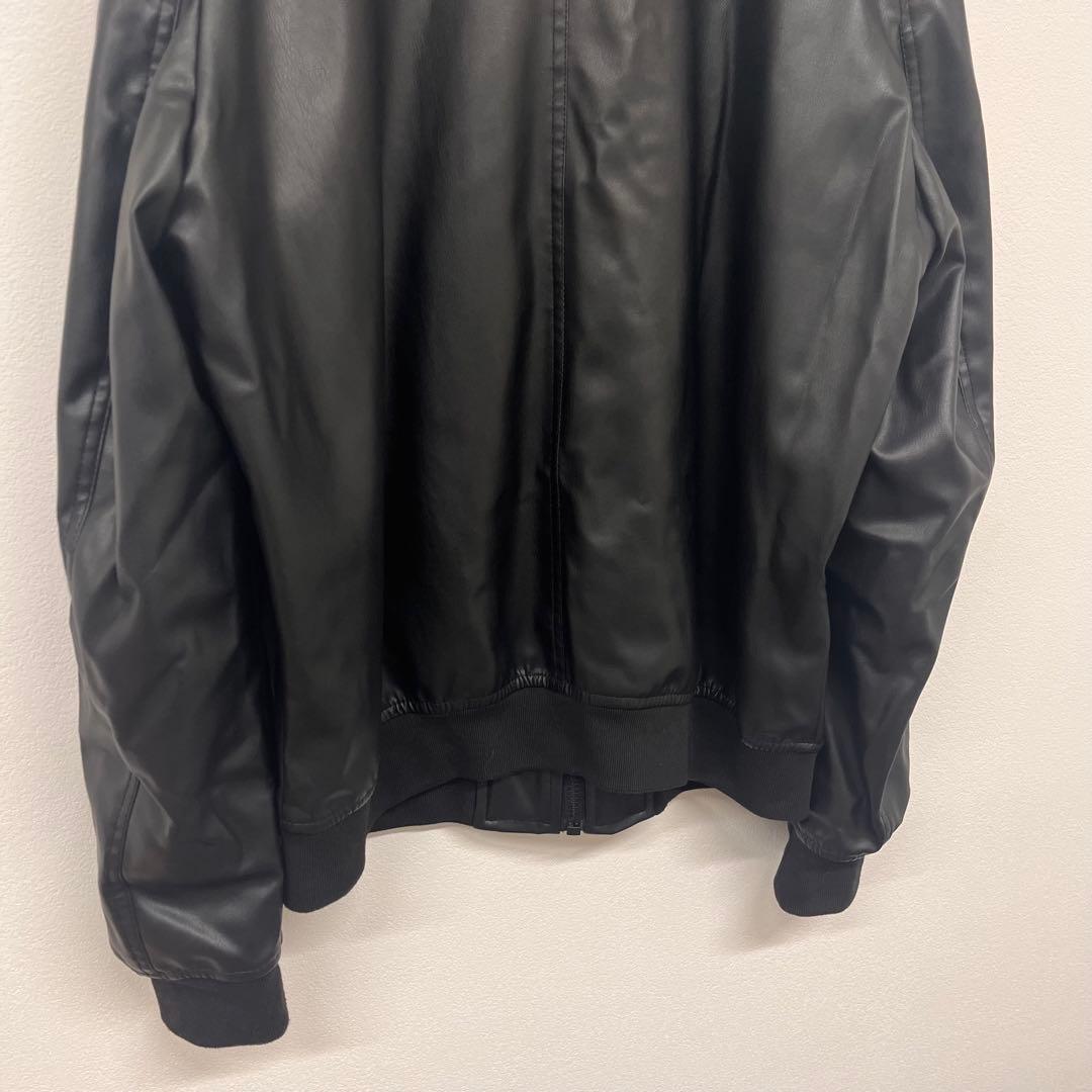 美品 ZARA フェイクレザージャケット L ボンバー