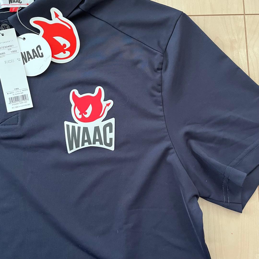 WAAC ネイビー ポロシャツ Mサイズ