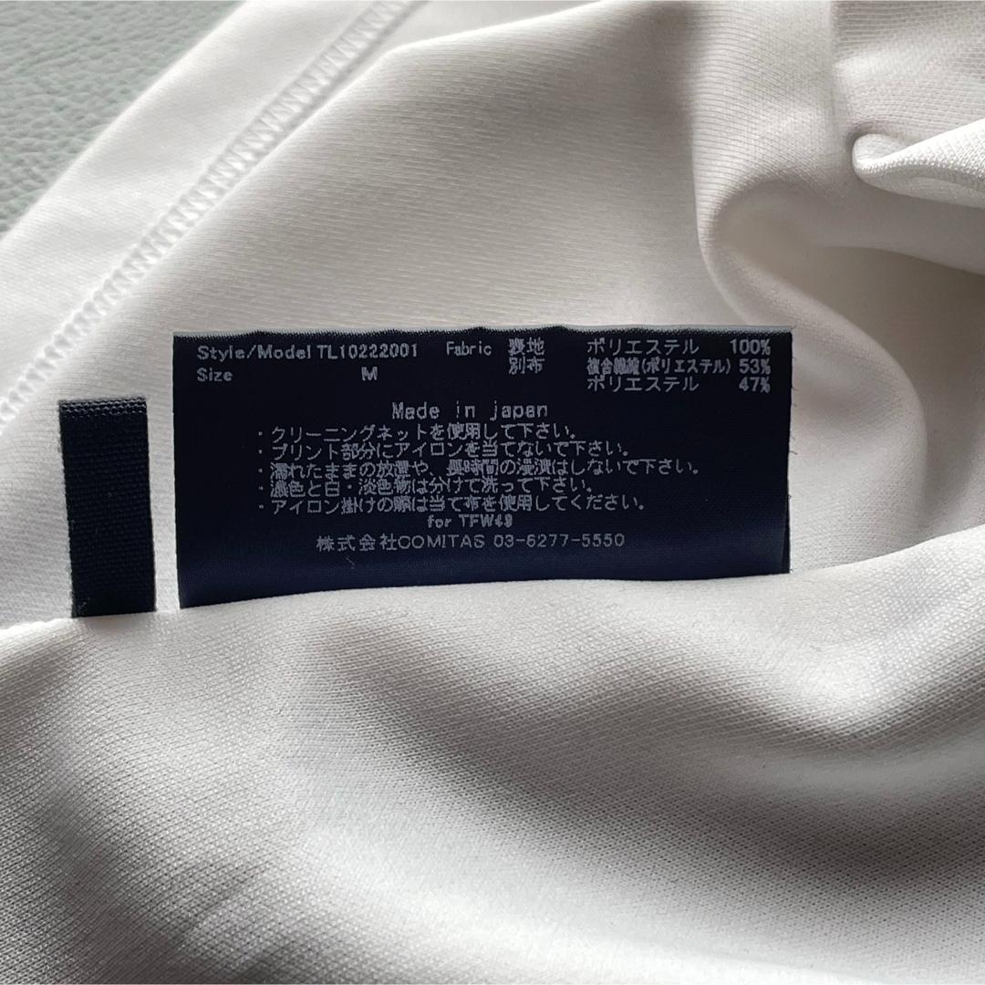 5564【極美品】TFW49　モックネック長袖シャツ 袖下メッシュ