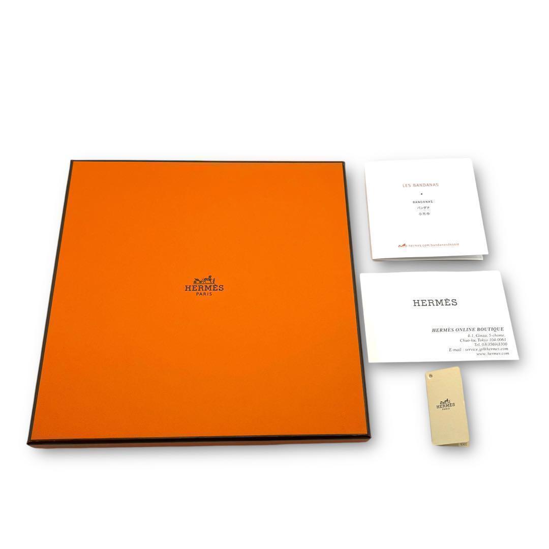 【未使用品】HERMES カレ55 ジグザグのサンダル スカーフ 赤
