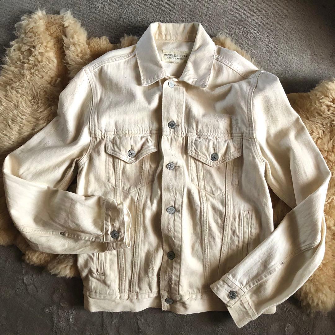 ジャケット・アウター RALPH LAUREN White Denim Large patch