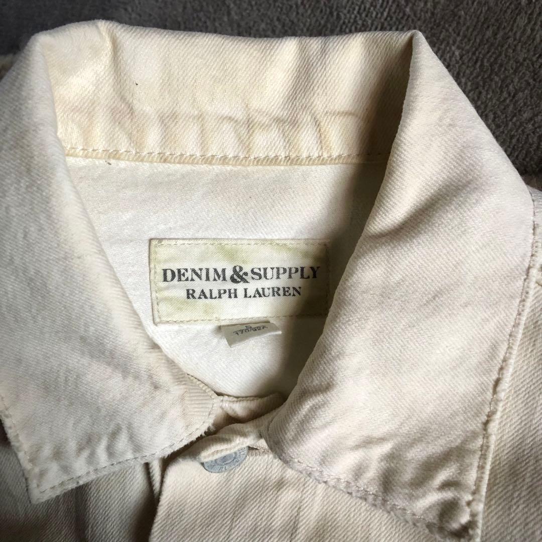 ジャケット・アウター RALPH LAUREN White Denim Large patch