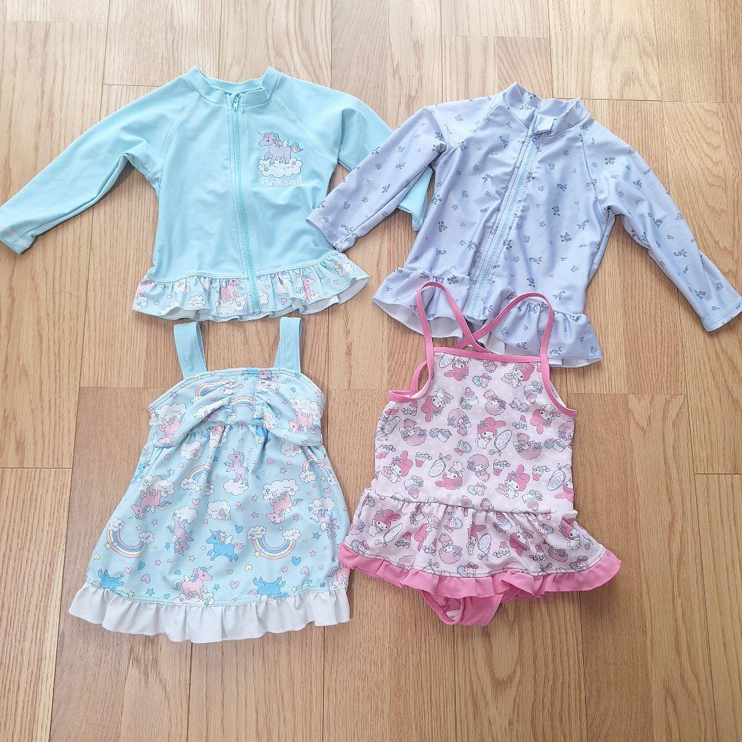 ベビー服　水着 甚平入り 長袖 半袖 春服 夏服 保育園着　まとめ売り 90