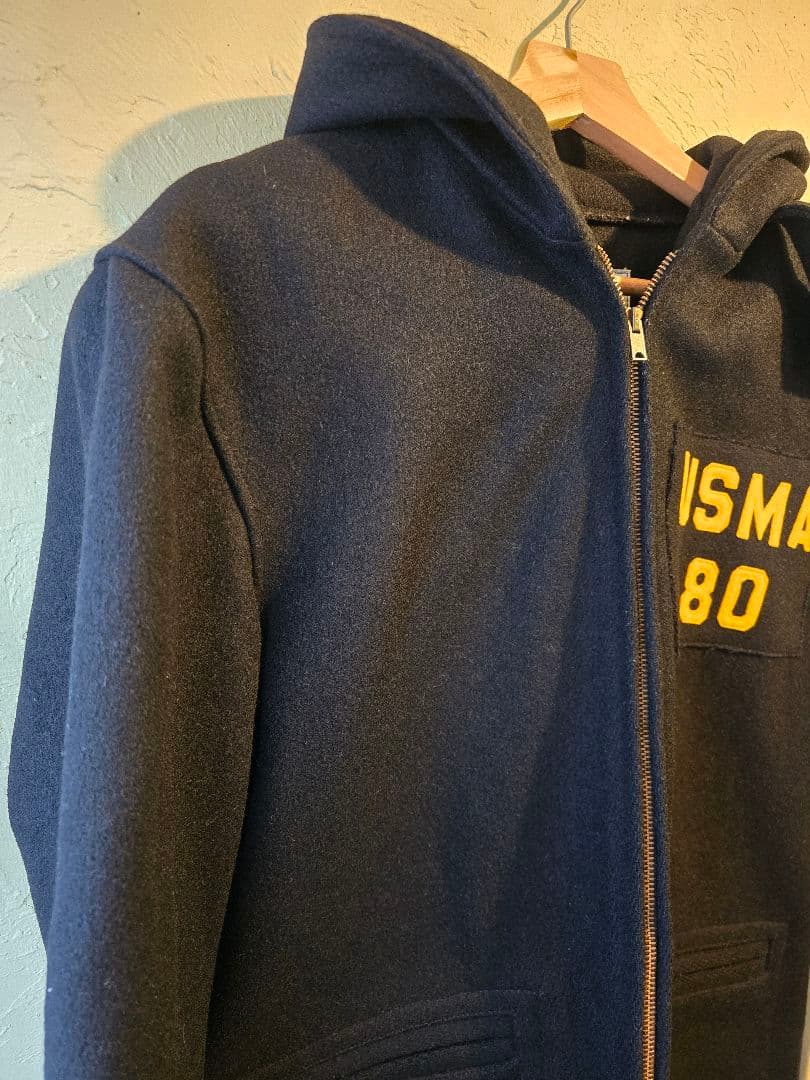 USMA 80 フード付きジャケット ネイビー カデットコート 古着