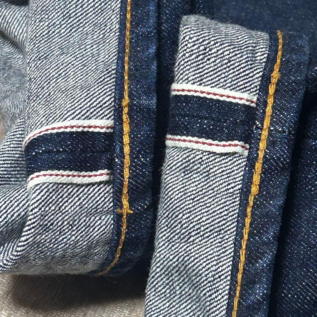 美品　JAPAN BLUE JEANS J301 セルビッチデニム　W33 濃紺