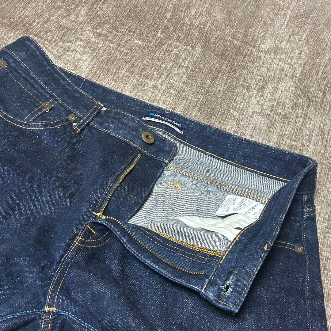 美品　JAPAN BLUE JEANS J301 セルビッチデニム　W33 濃紺