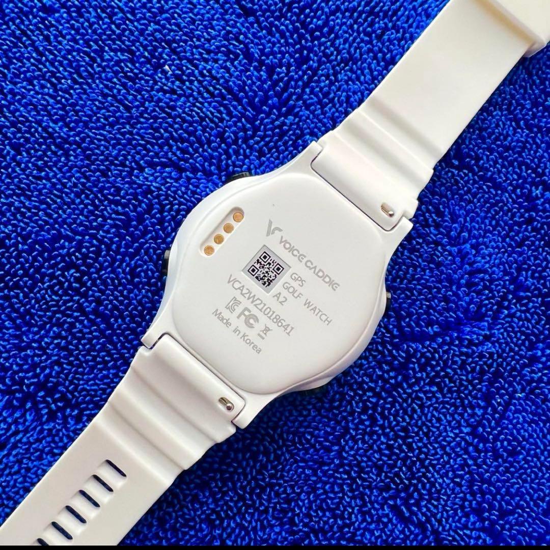 【美品】VOICE CADDIE A2 ゴルフ 距離計 GPS 腕時計 ホワイト