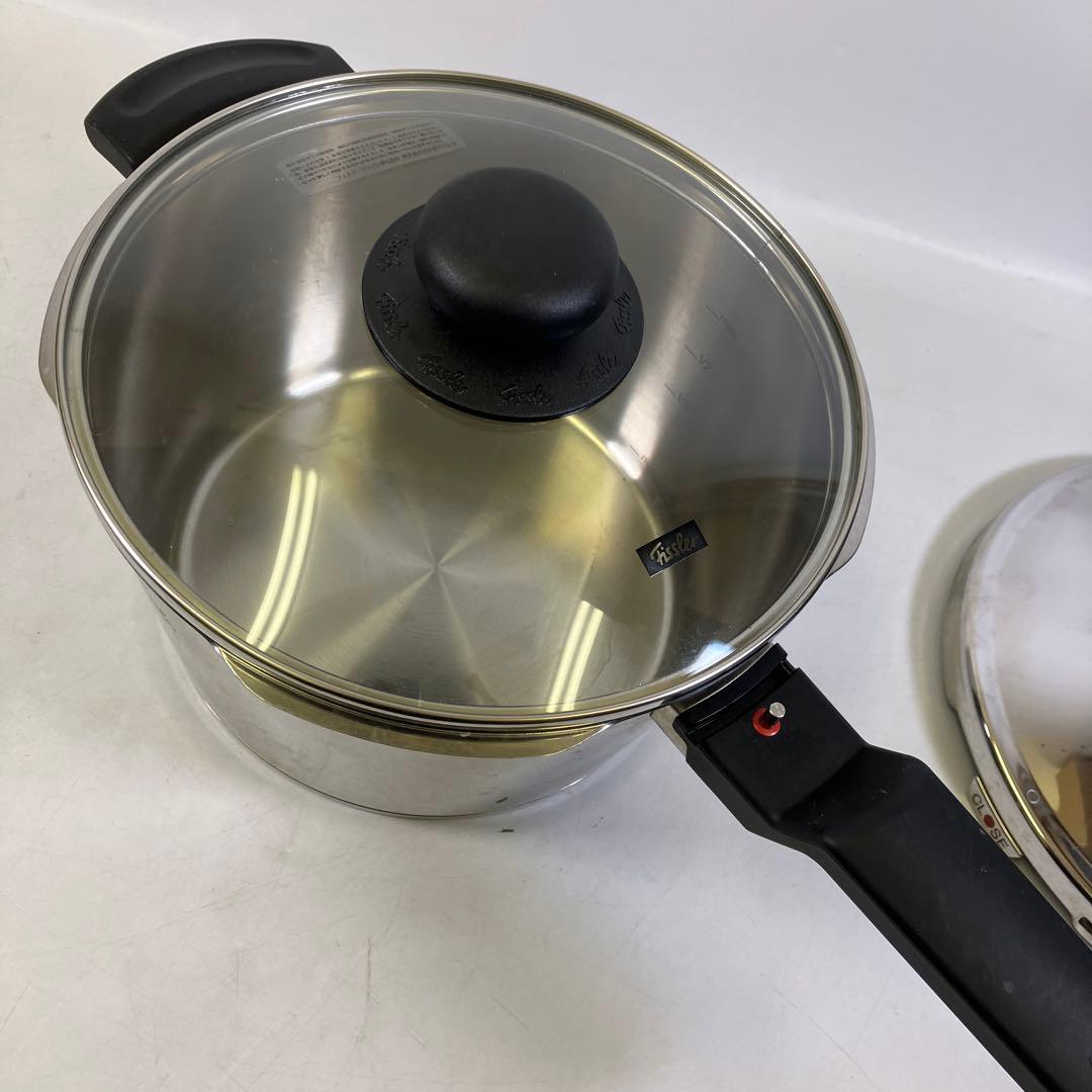 Fissler フィスラー 圧力鍋 4.6L ガラスフタ付き ステンレス