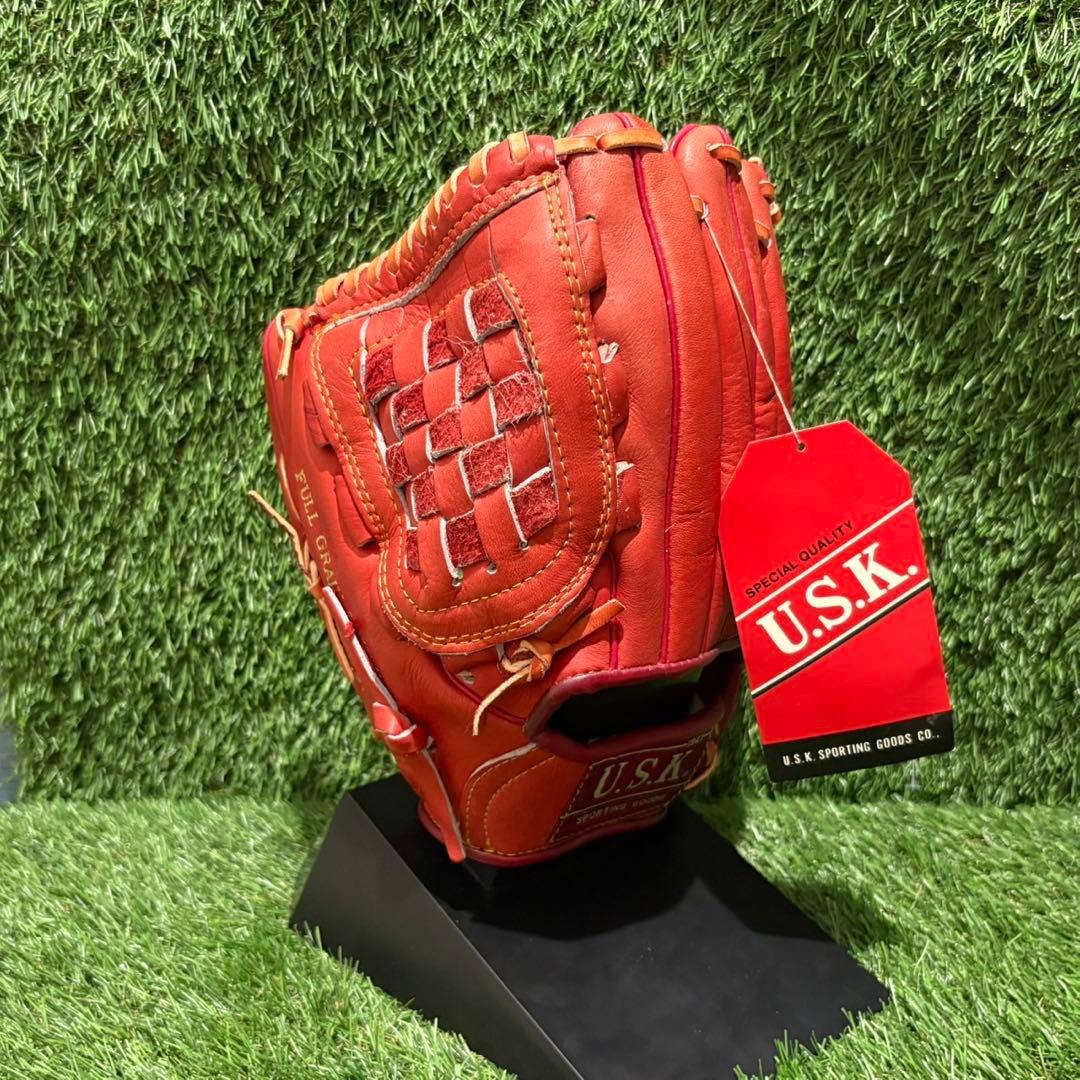 新品未使用　タグ付き野球グラブ　グローブ　一般軟式大人用　投手用　usk ウメダ