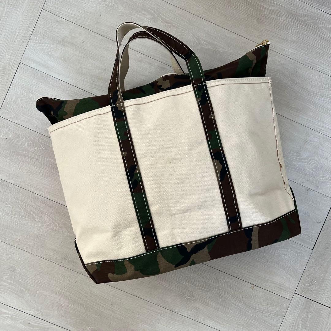 L.L.BEAN トートバッグ BOAT AND TOTE グリーンカモ 廃番