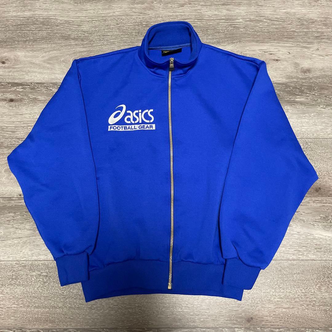 希少品 美品 90s asics FOOTBALL GEAR ロゴ刺繍 ジャージ