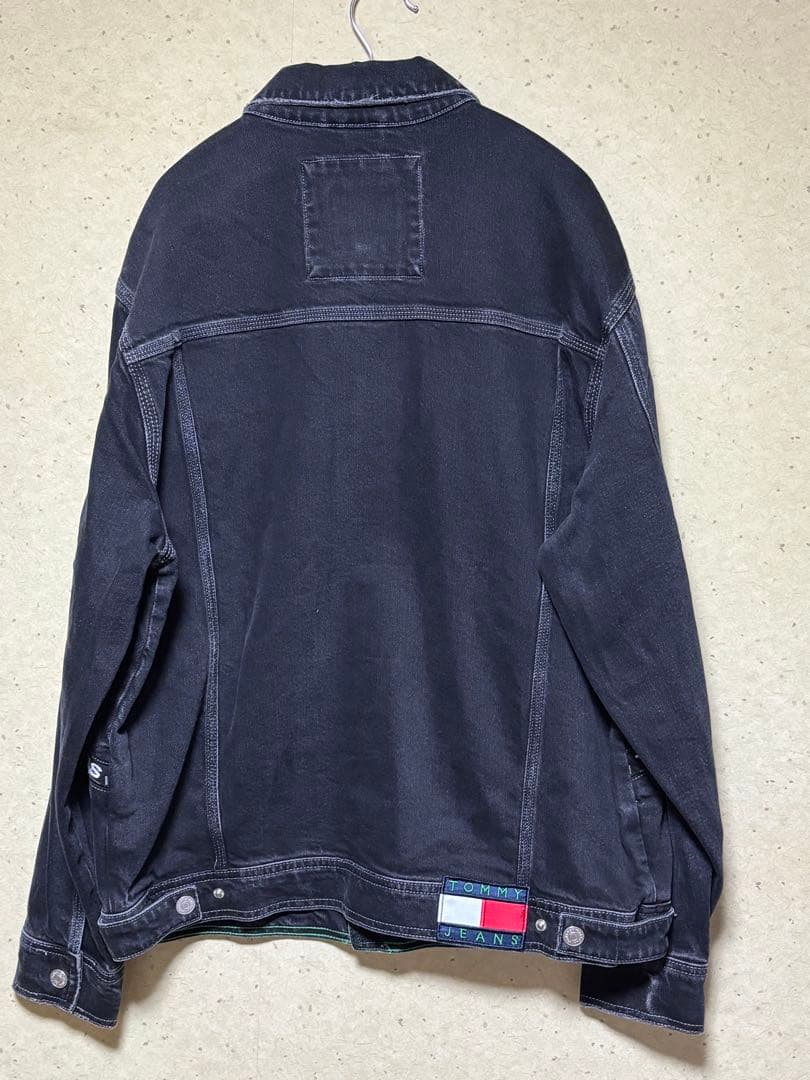  JEANS ブラック デニムジャケット Lサイズ