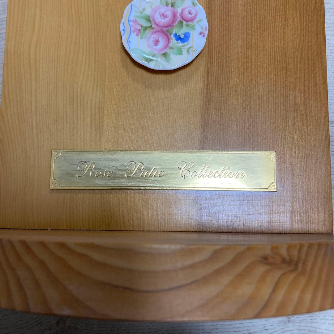 【レア】極美品　ノリタケ　Noritake 振り子時計　置き時計　ローズ柄