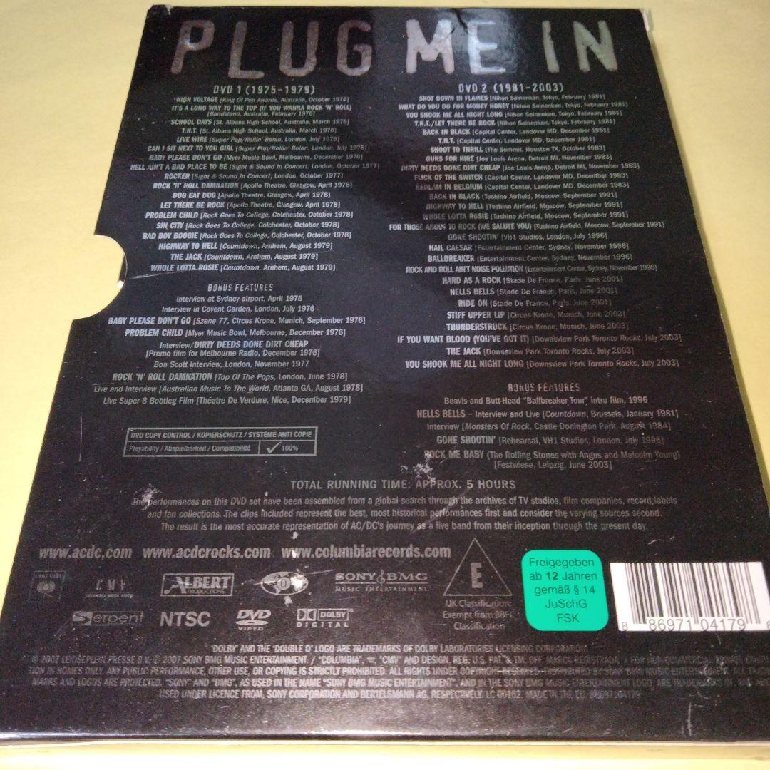 AC/DC PLUG ME IN DVD2枚セット歌詞カード付き