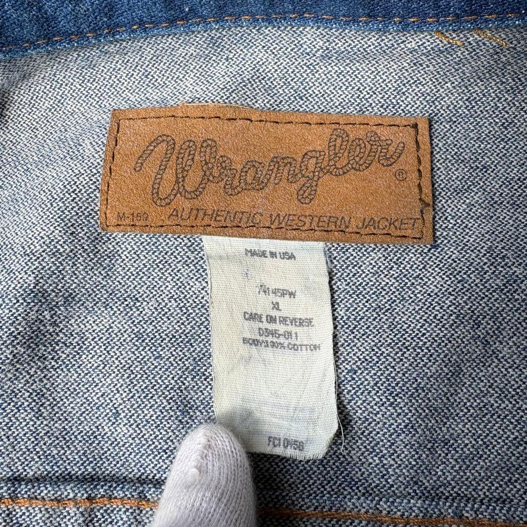 90’s USA製 Wrangler 74145 濃紺 デニムジャケット XL