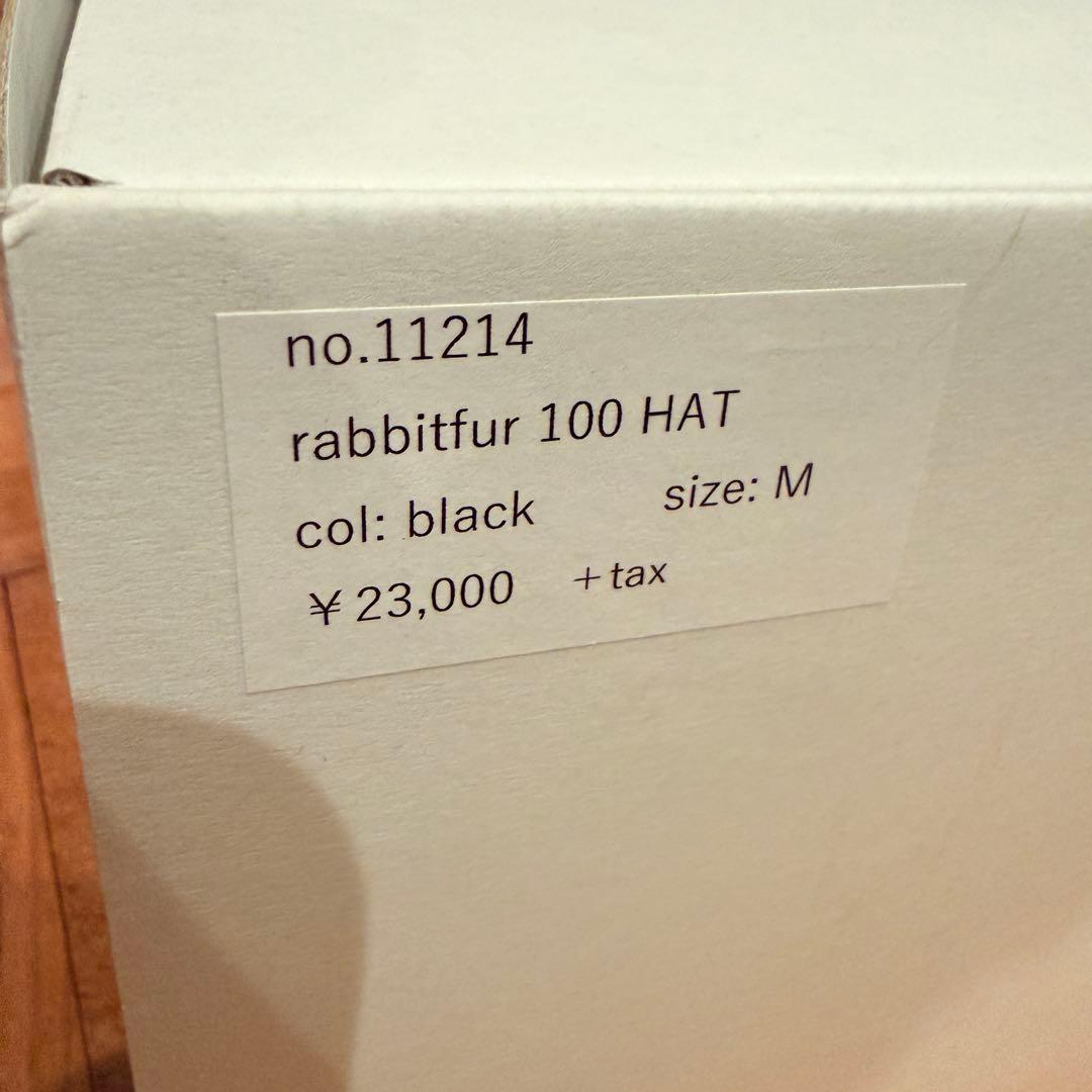COMESANDGOES rabbitfur 100 HAT ハット