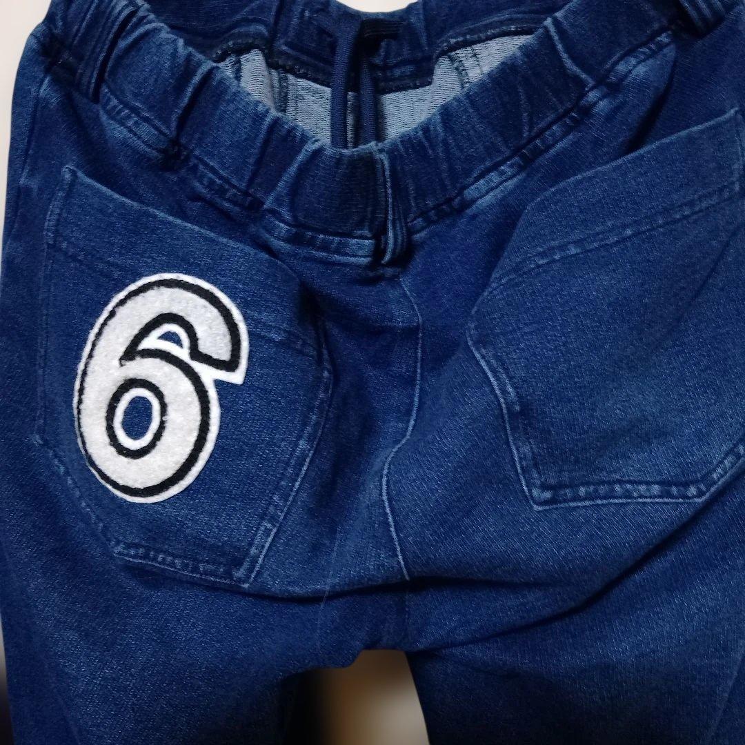 maxsix マックスシックス デニム染めパーカーセットアップ ワッペン