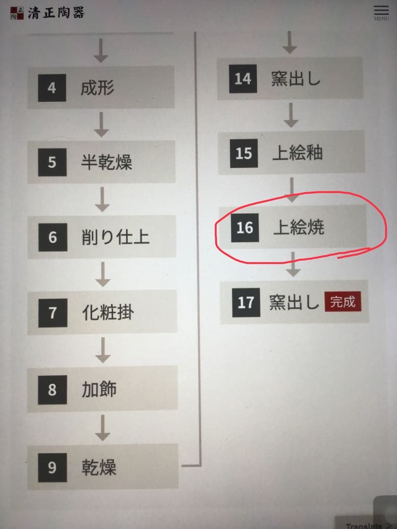 壺屋焼き　やちむん　小橋川清正　赤絵魚紋抱瓶　新品　美品