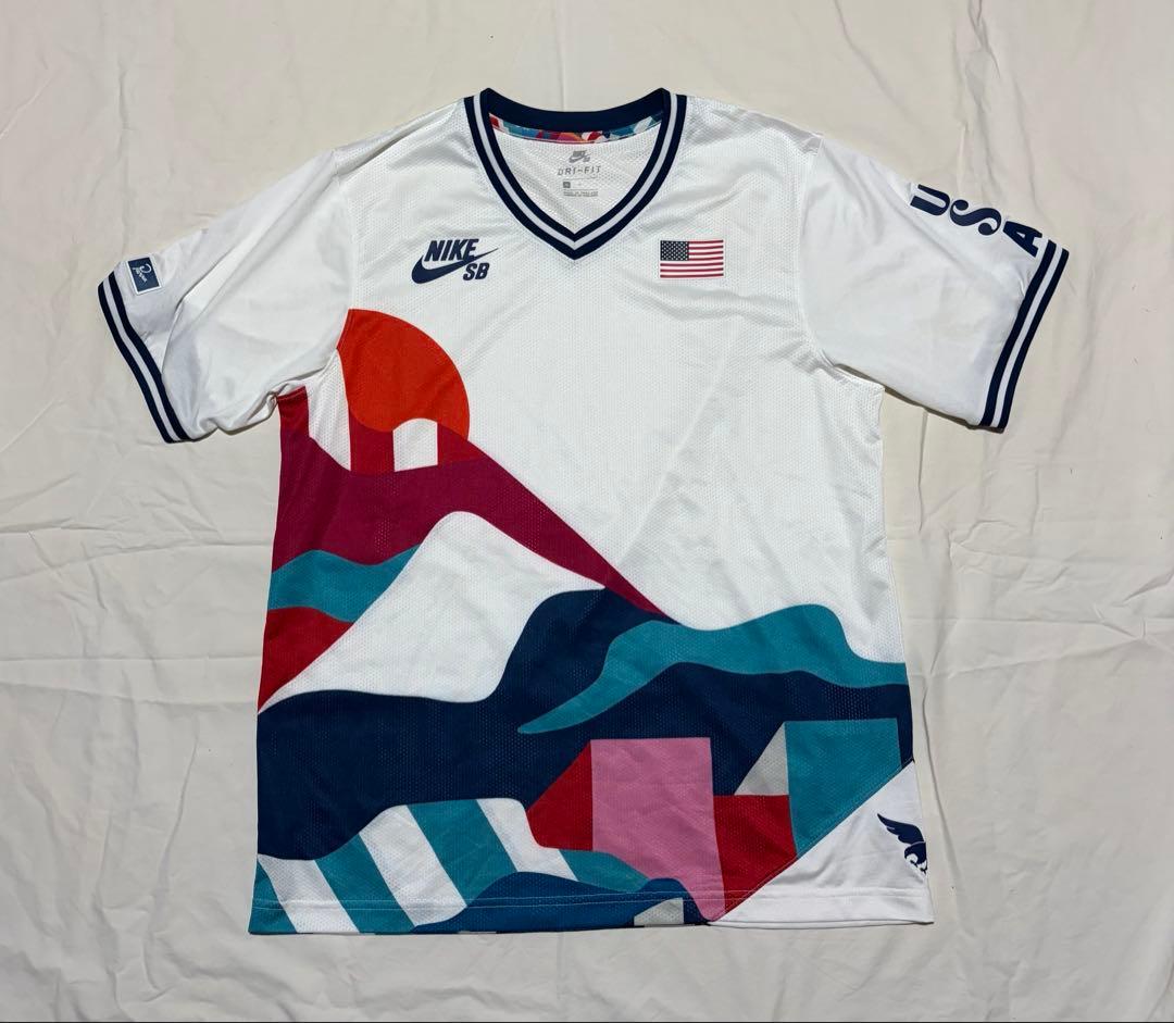 スケートボード NIKE SB USA VNECK JERSEY QS