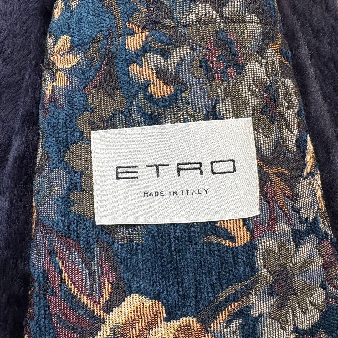 定価100万!!! ETRO 現行 13aw ムートンコート 全面ペイズリー