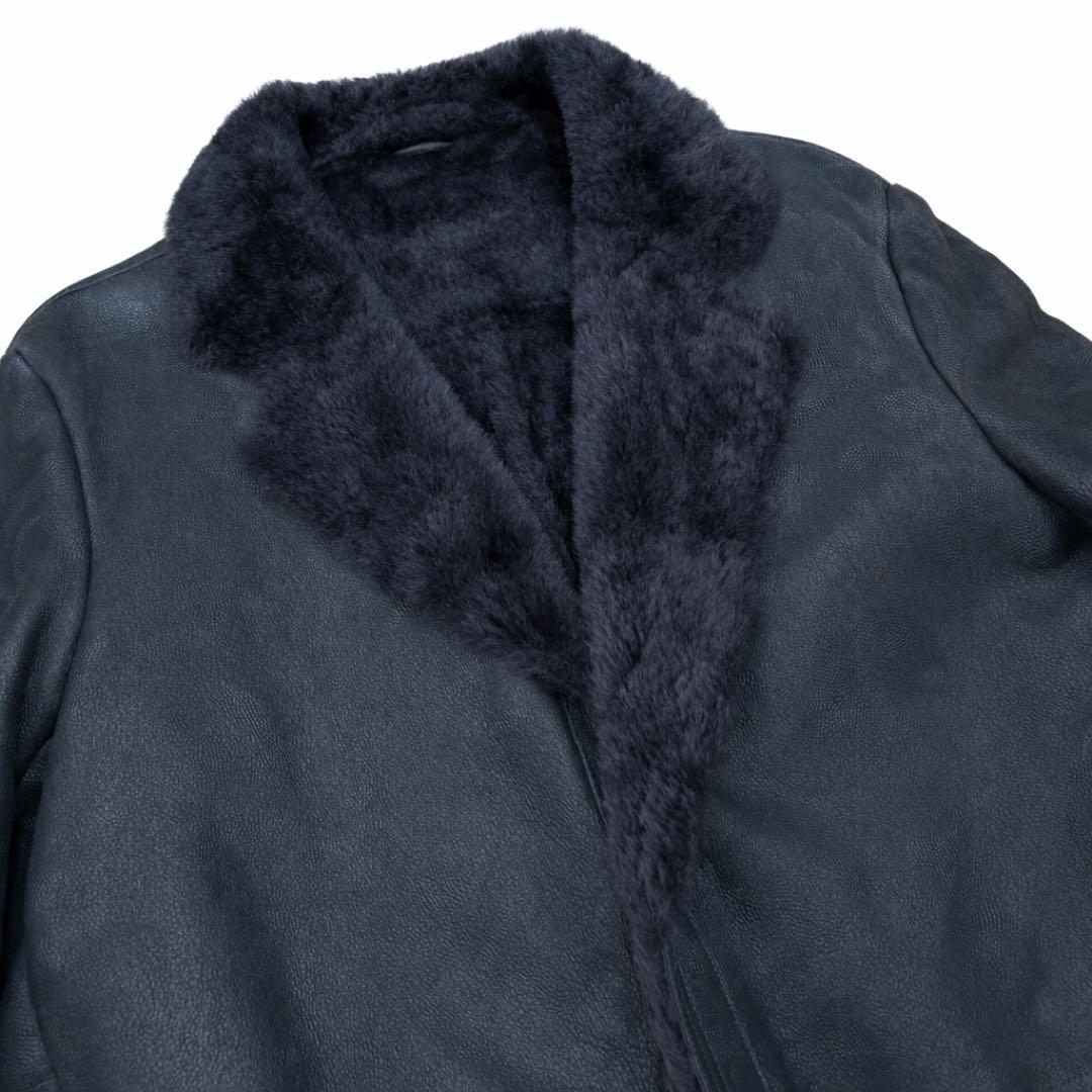 定価100万!!! ETRO 現行 13aw ムートンコート 全面ペイズリー
