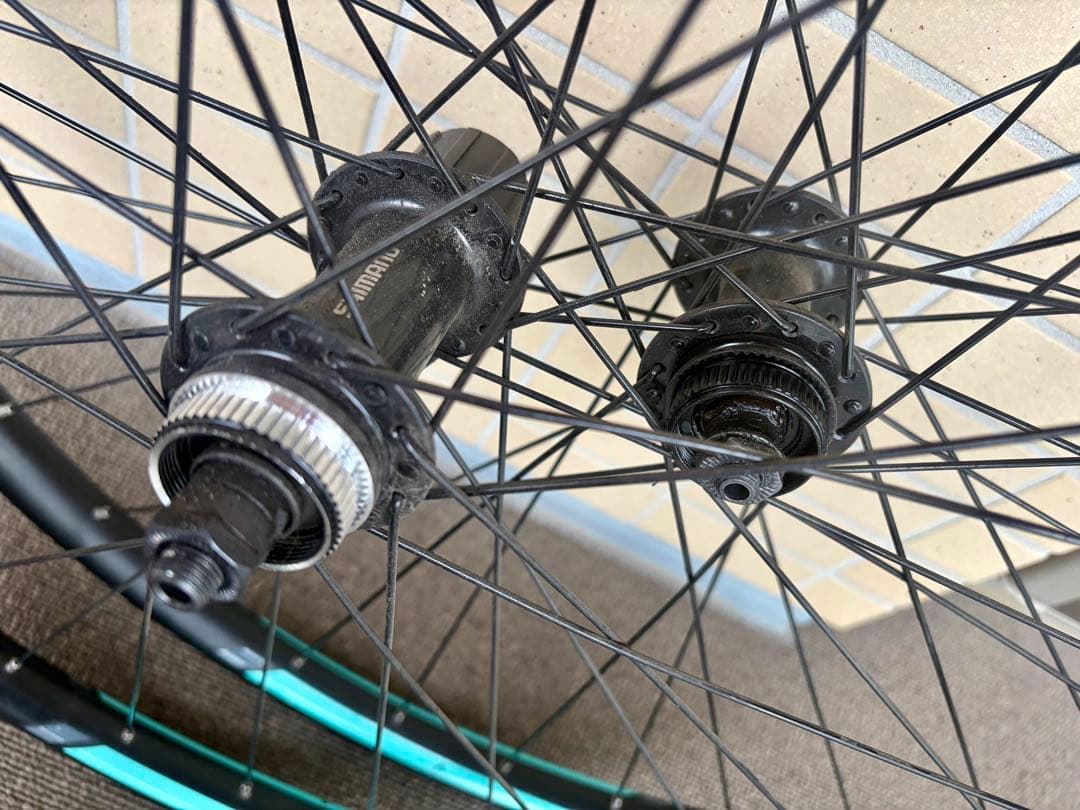 -*-様 ✨完成車外し29インチMTBホイール前後シマノHG CenterLoc