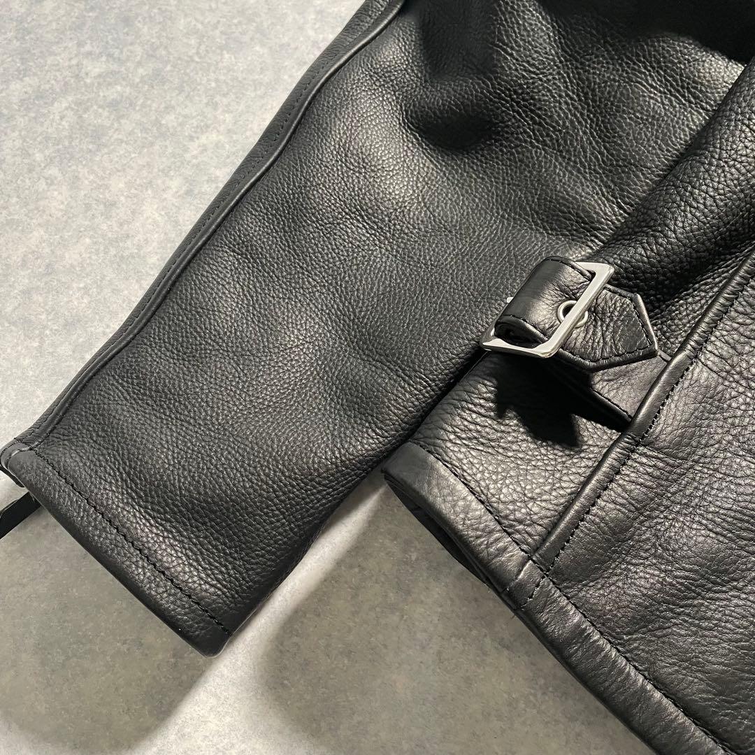 【極美品】KADOYA カドヤ EURUS シングルライダース 牛革 黒 L