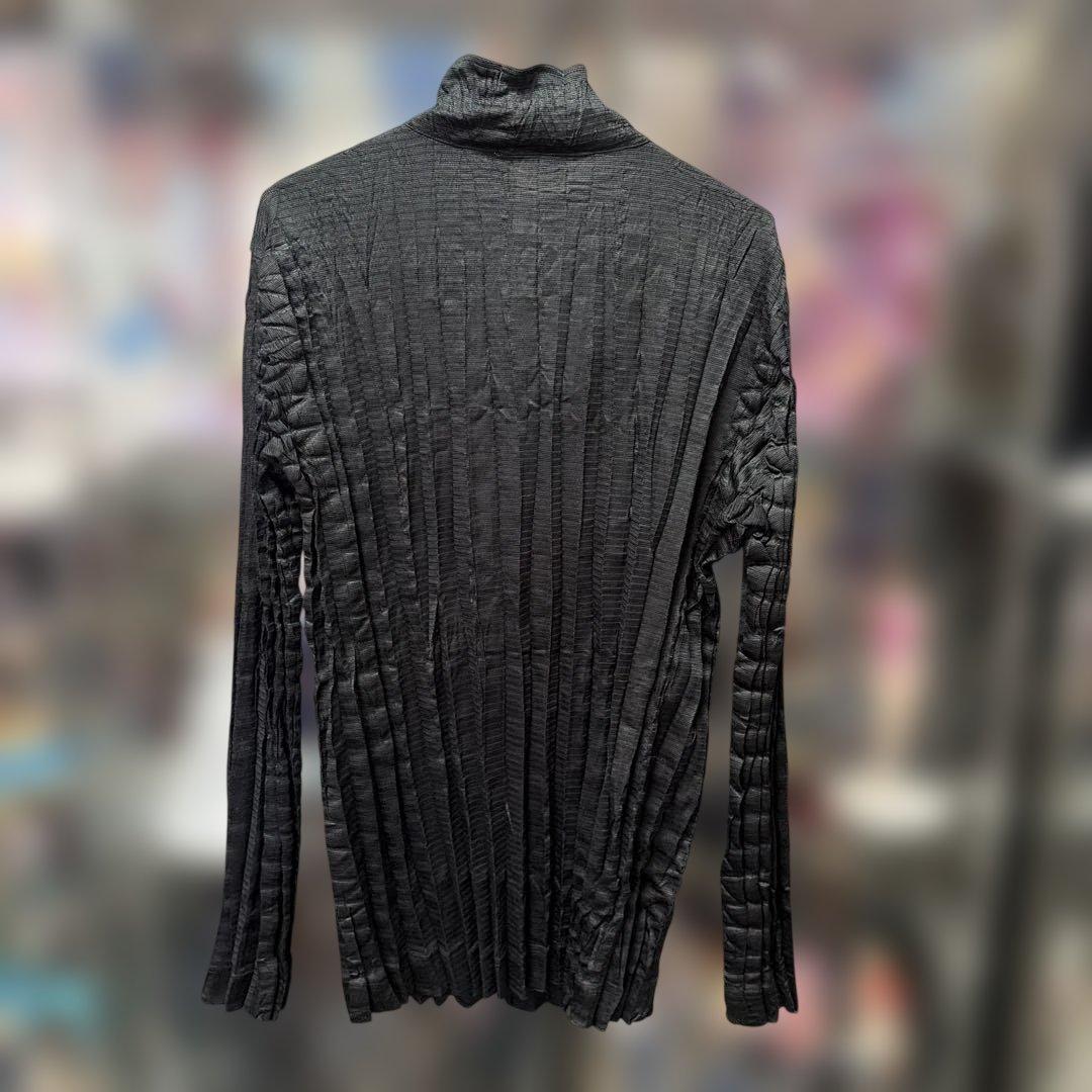 ISSEY MIYAKE MEN プリーツ スタンドカラー　シャツジャケット