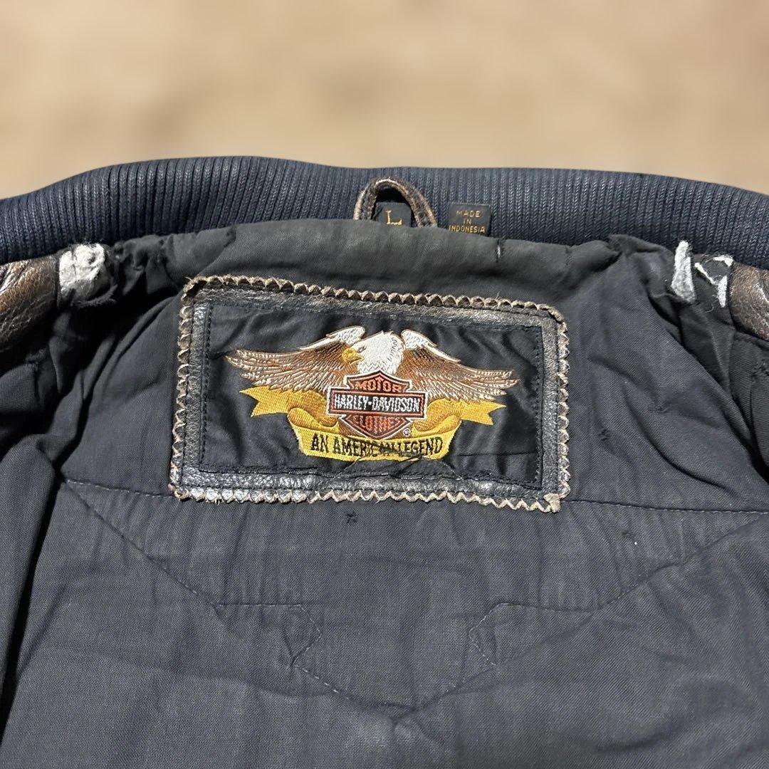 Ｌサイズ ハーレーダビッドソン　シングルライダースジャケット