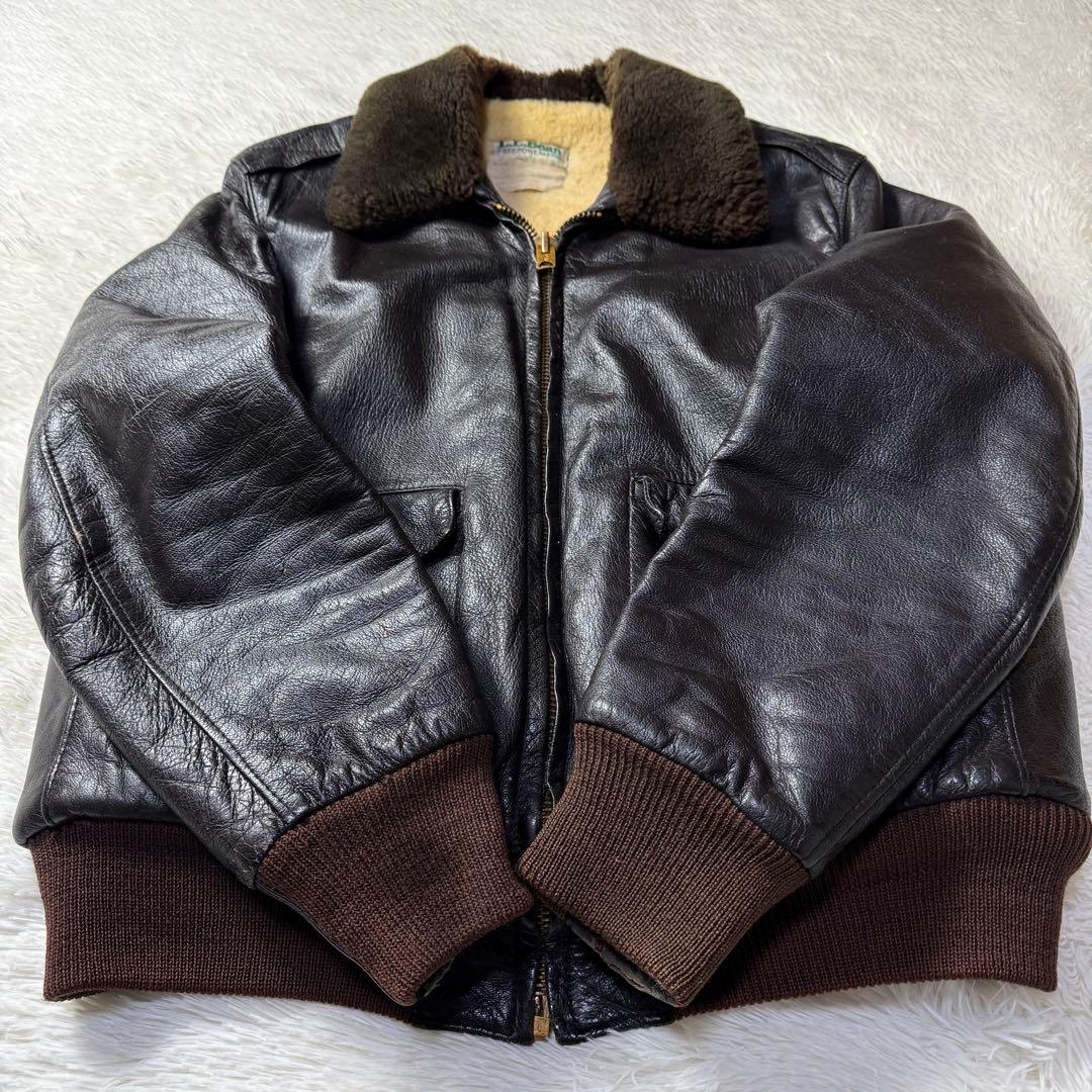 【名作】80s L.L.Bean G-1 フライトジャケット ゴートスキン 42
