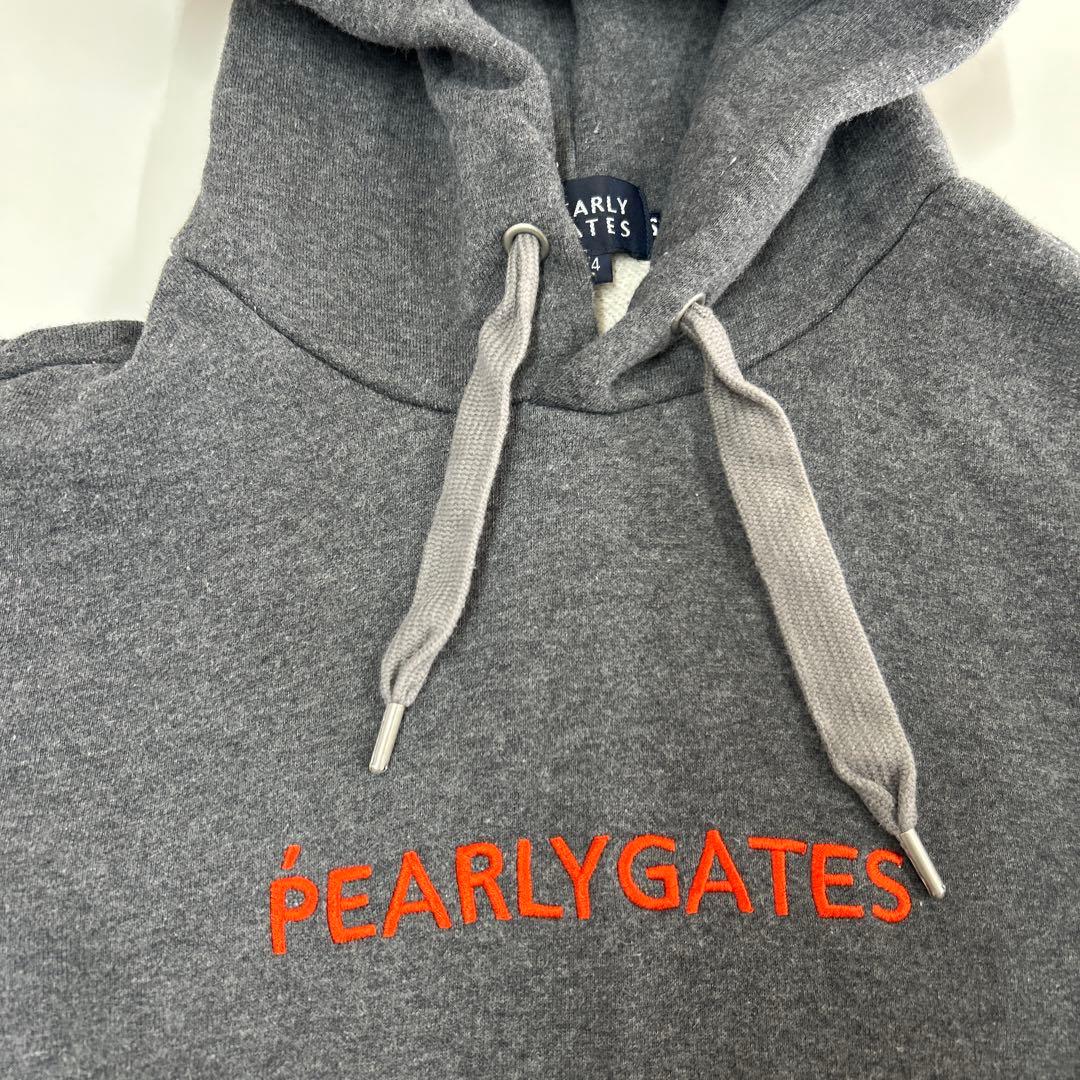 PEARLY GATES グレー パーカー フード付き