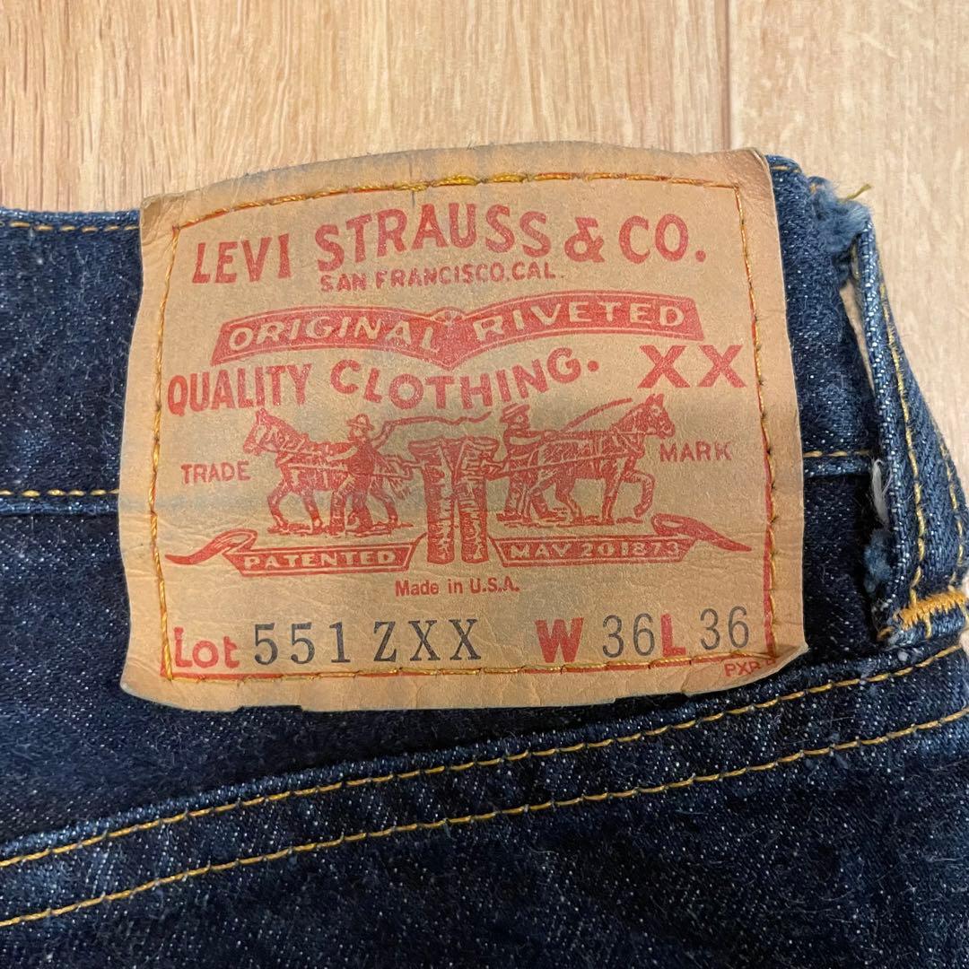 90s USA製 LEVI'S 551ZXX デニム パンツ W36 バレンシア