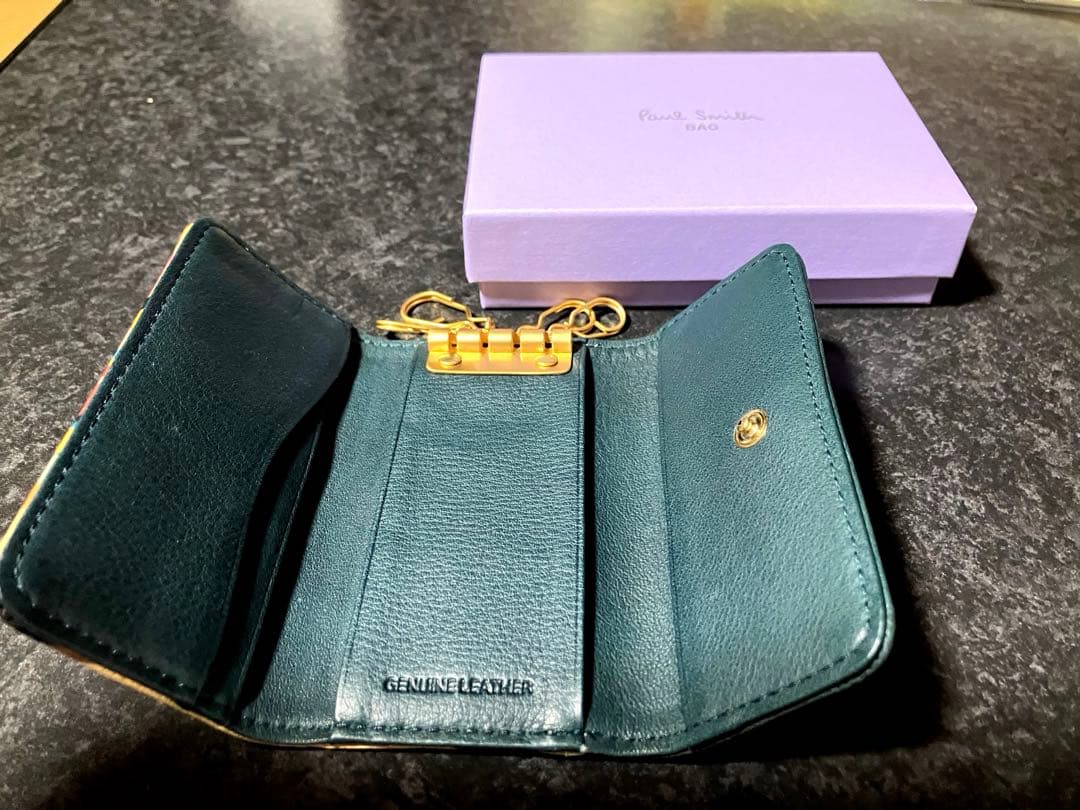 Paul Smith ポールスミス キーケース スワルコンビ牛革　グリーン