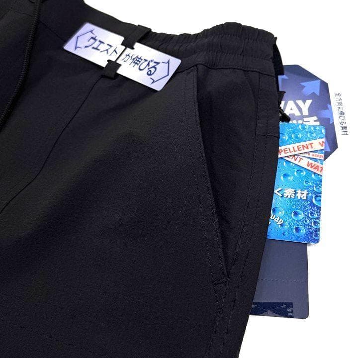 新品 キャロウェイ 8WAYストレッチ シワナイロン 撥水 パンツ 黒 LL