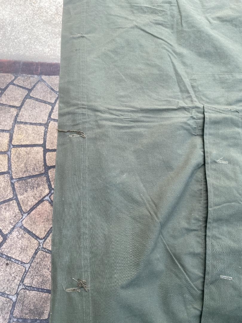 USED ルーマニア軍 放出 ポンチョ テントシート パラトカ オリーブ