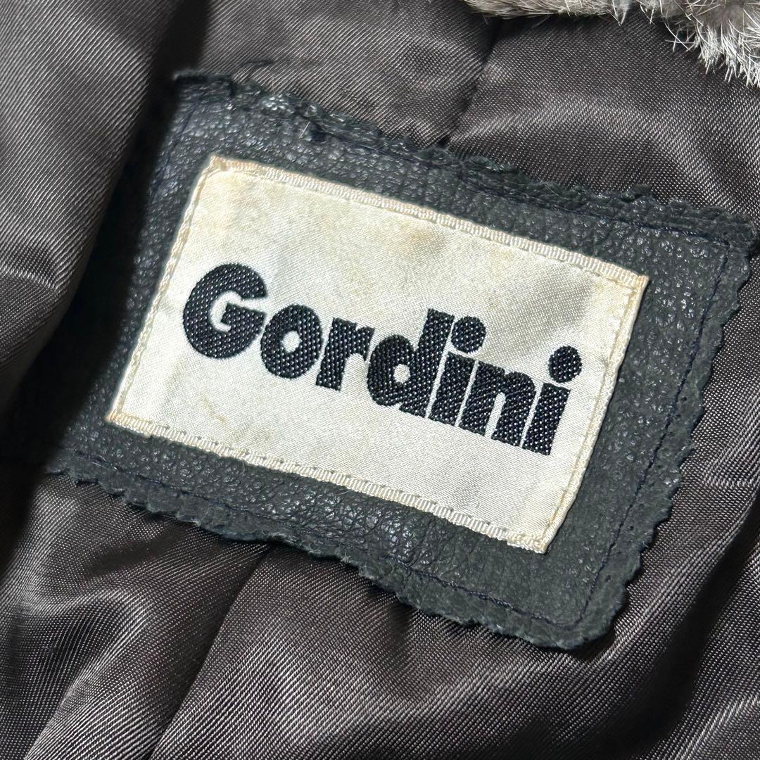 【美品】ゴルディーニ　ラビットファーコート　毛皮　リアルファー　ショールカラー